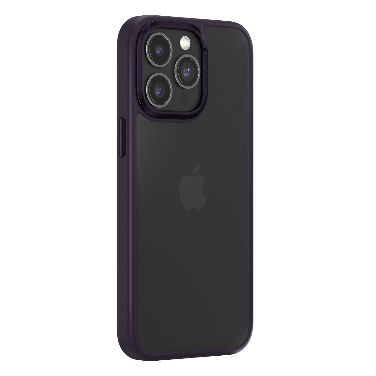 Comma Joy Elegant viedtālruņa apvalks iPhone 15 Pro tumši violetā krāsā