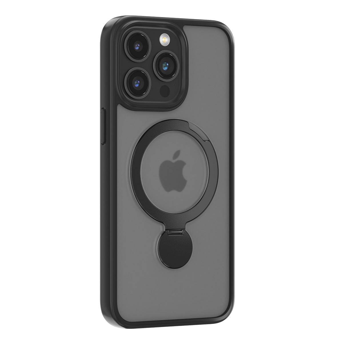 Comma viedtālruņa apvalks Joy Shark Mag iPhone 15 melns