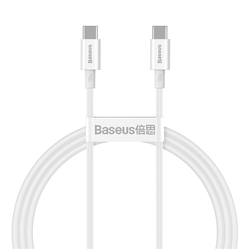 Baseus kabelis Superior PD USB-C - USB-C 1,0m balts 100W