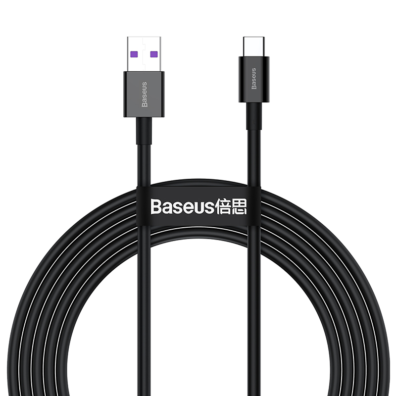 Baseus kabelis Superior USB - USB-C 2,0m melns 66W