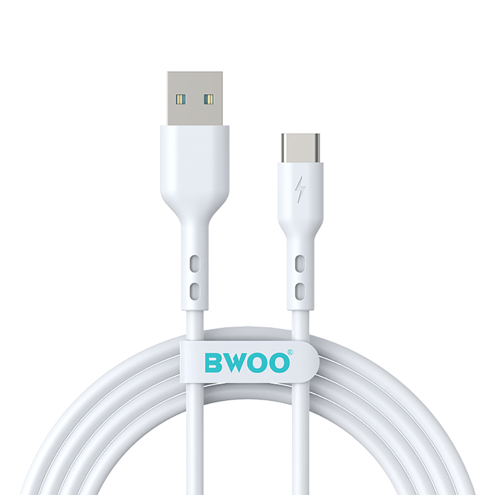 BWOO Kabelis USB - USB-C 1m 3A balts BO-X172C