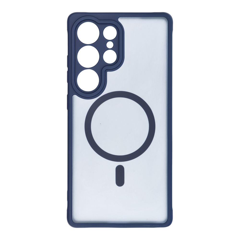FULL MATTE MAG COVER viedtālruņa apvalks saderīgs ar MagSafe Samsung S25 Plus zila