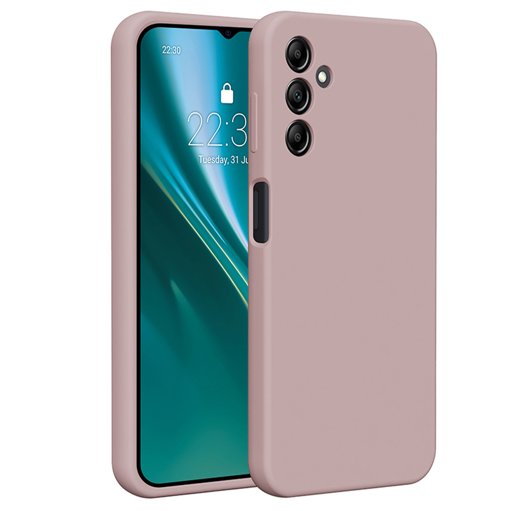 Etteri silikona viedtālruņa apvalks Samsung Galaxy A14 gaiši rozā