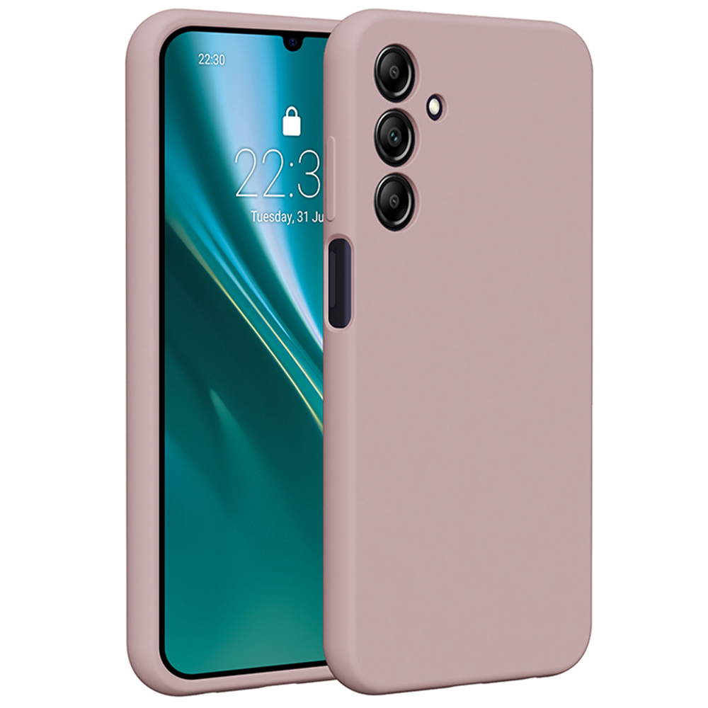 Etteri silikona viedtālruņa apvalks Samsung Galaxy A25 5G (globāls) gaiši rozā