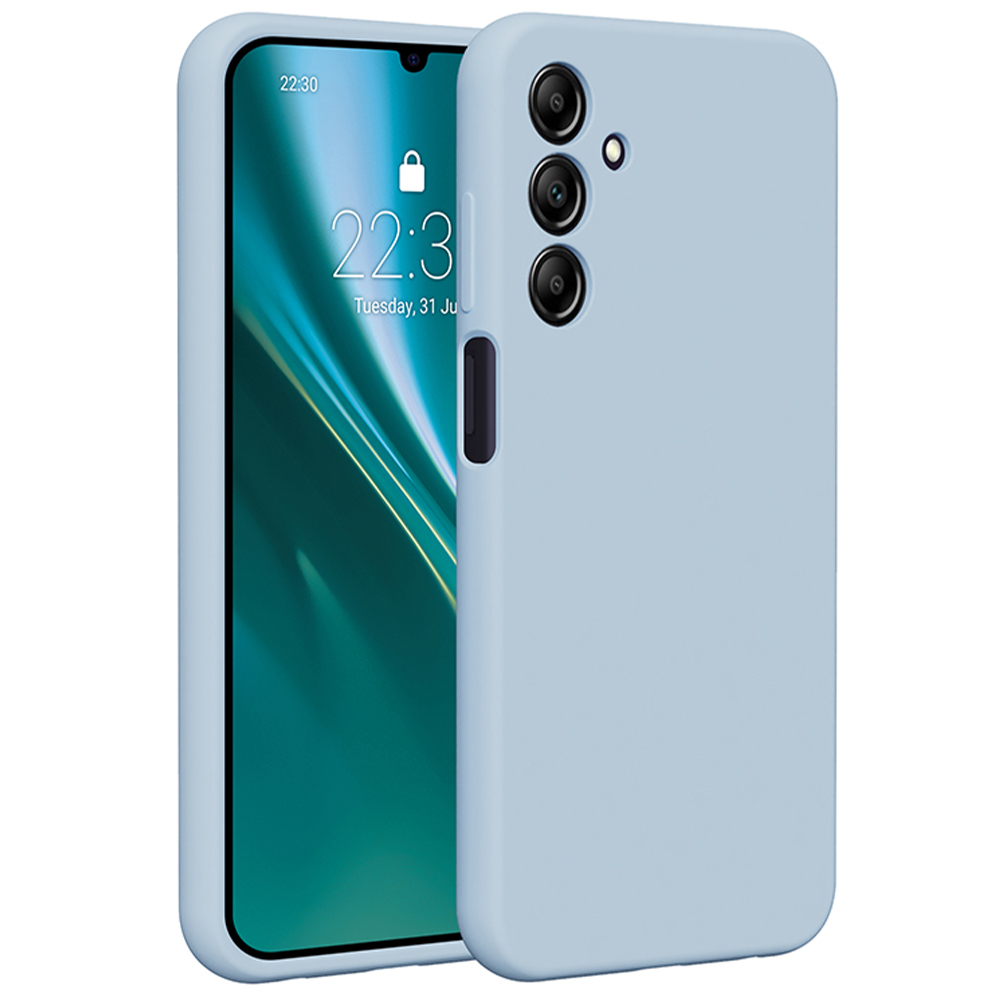 Etteri silikona viedtālruņa apvalks Samsung Galaxy A25 5G (global) gaiši zils