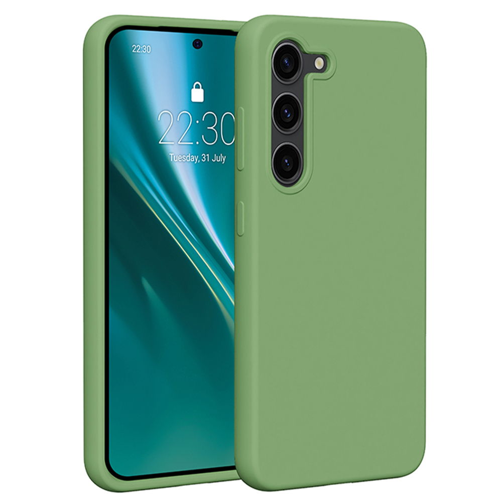 Etteri silikona viedtālruņa apvalks Samsung Galaxy S23 - gaiši zaļš