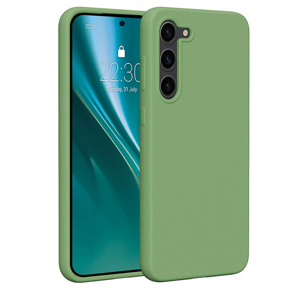Etteri silikona viedtālruņa apvalks Samsung Galaxy S23 Plus - gaiši zaļais