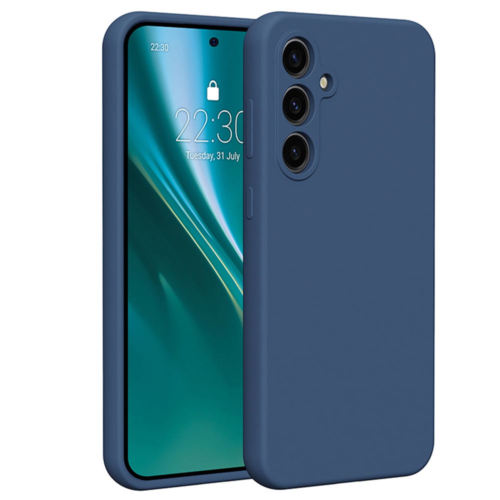 Etteri silikona viedtālruņa apvalks Samsung Galaxy S23 FE tumši zils