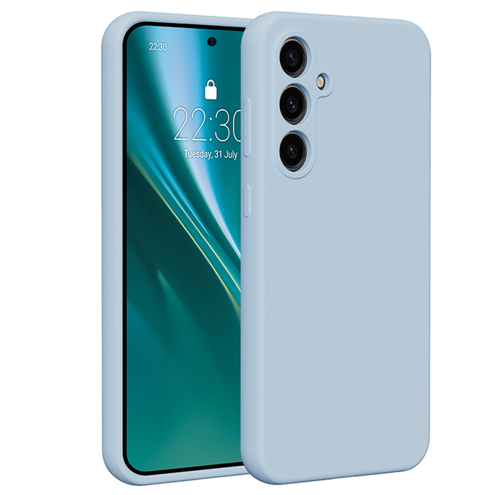 Etteri silikona viedtālruņa apvalks Samsung Galaxy S23 FE gaiši zils