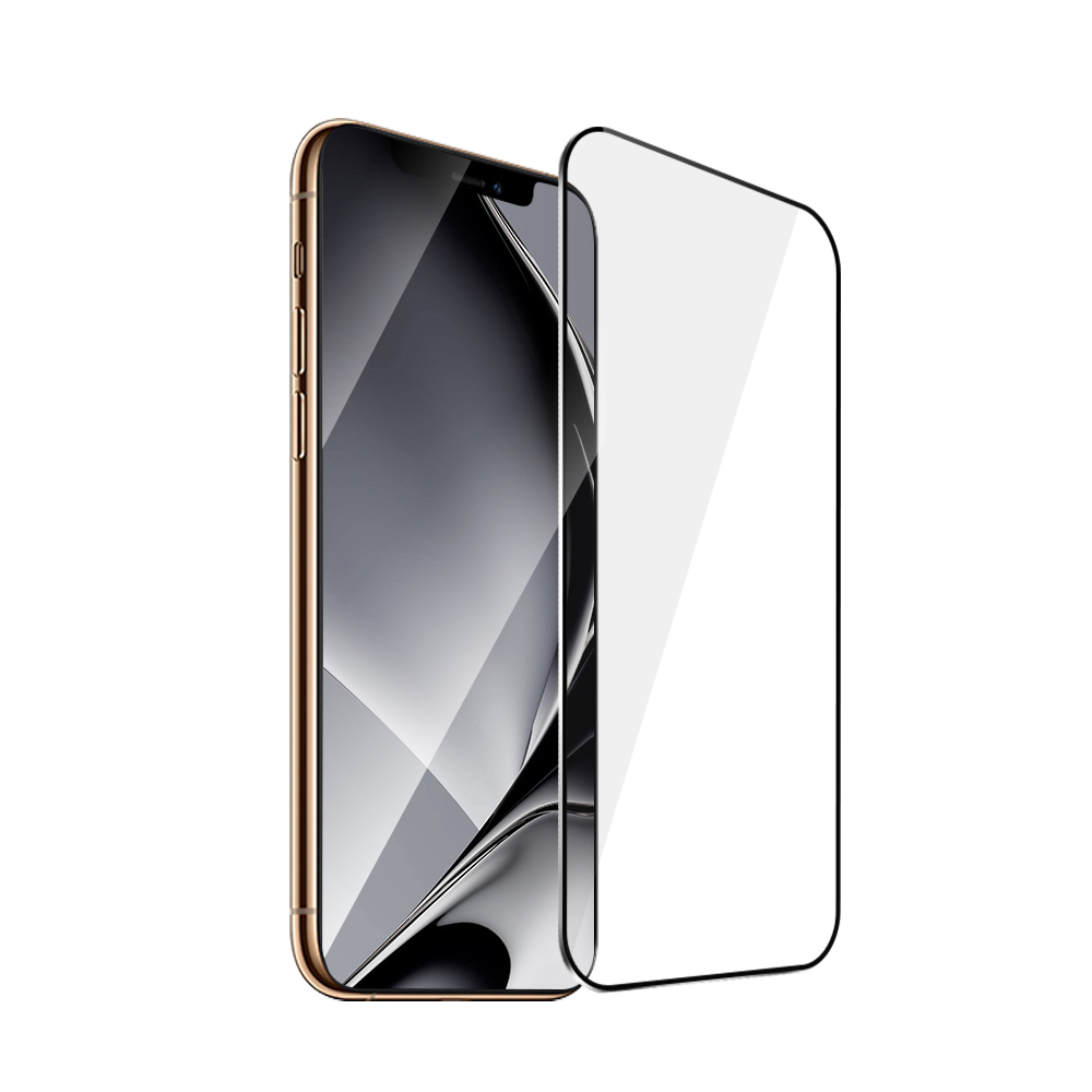 Aizsargstikls ar metāla rāmi iPhone XS Max / 11 Pro Max, melns rāmis