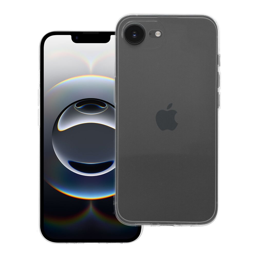Caurspīdīgs 2 mm viedtālruņa apvalks IPHONE 16e (SE 4 2025) (ar kameras aizsardzību)