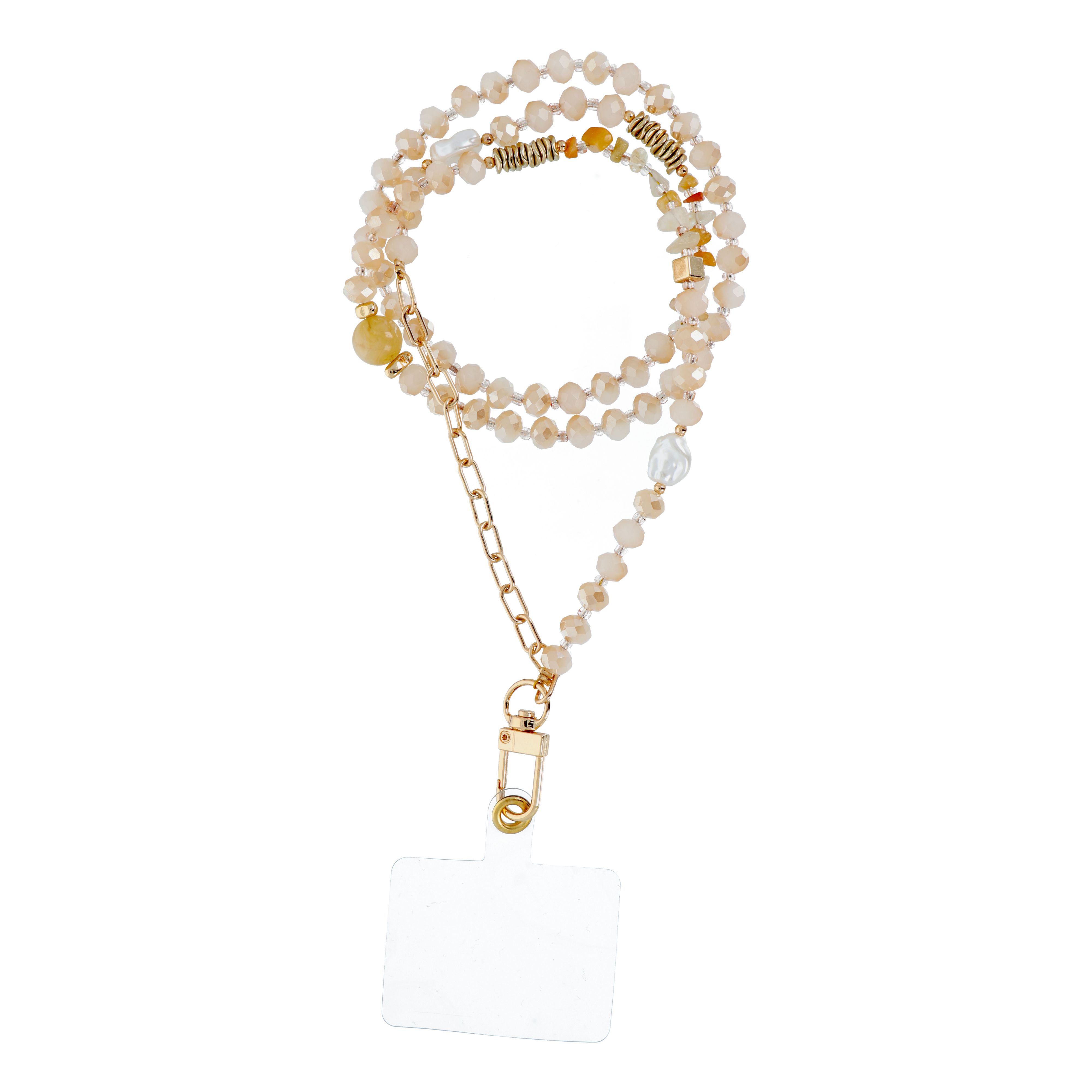 STONE tālruņa siksniņa, tālruņa piekariņš / auklas garums 82 cm (41 cm cilpā) / ap kaklu – oranžs