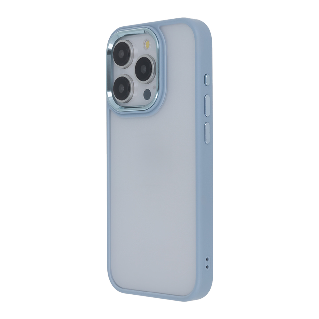 Satin Elegant Matt viedtālruņa apvalks iPhone 15 Pro 6,1" zils