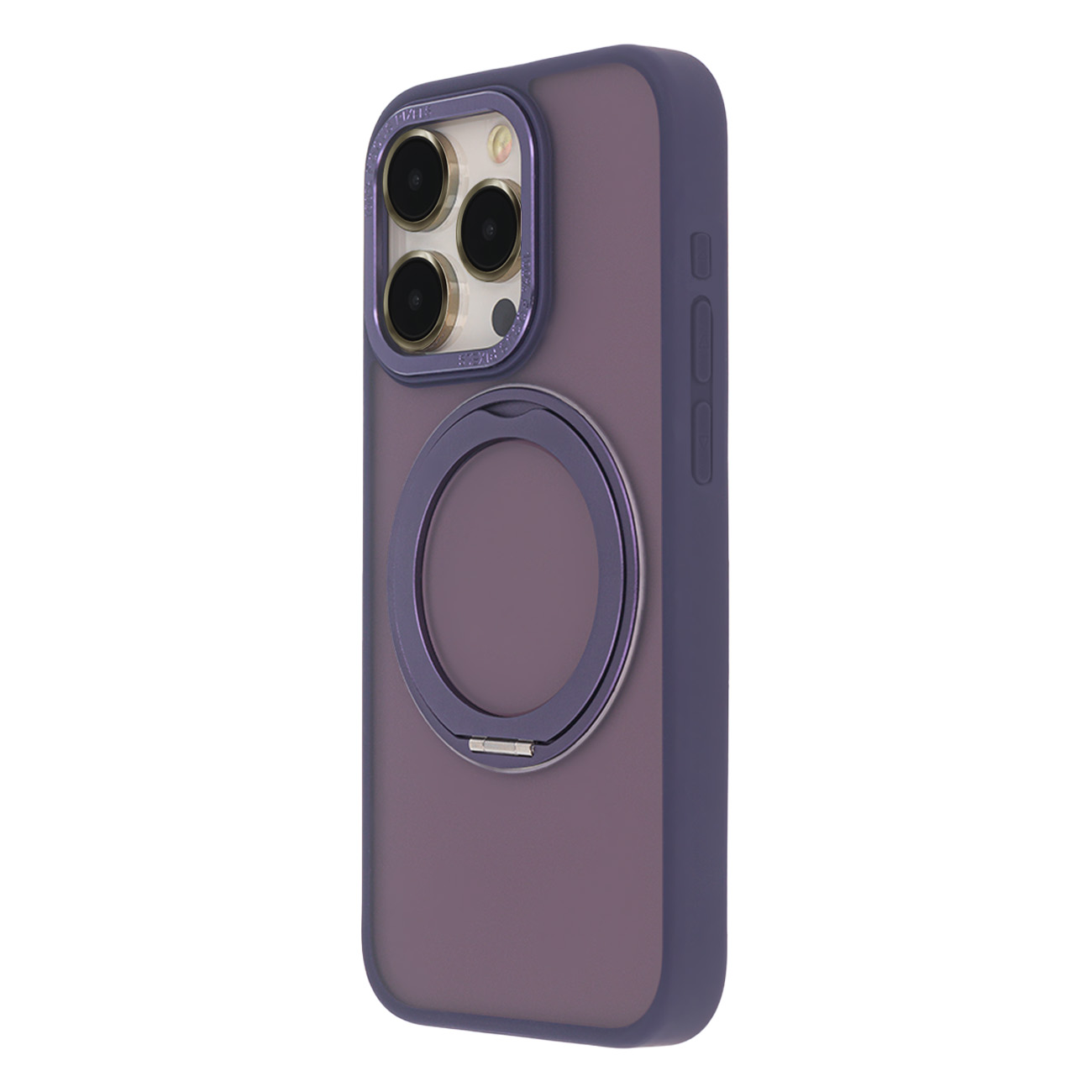 Secure Spinning magnētiskais viedtālruņa apvalks iPhone 14 Pro 6,1" violets