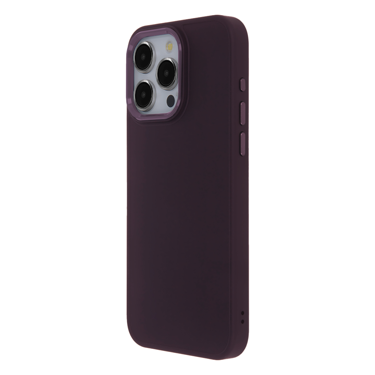Satīna elegants bordo krāsas viedtālruņa apvalks iPhone 15 Pro 6,1