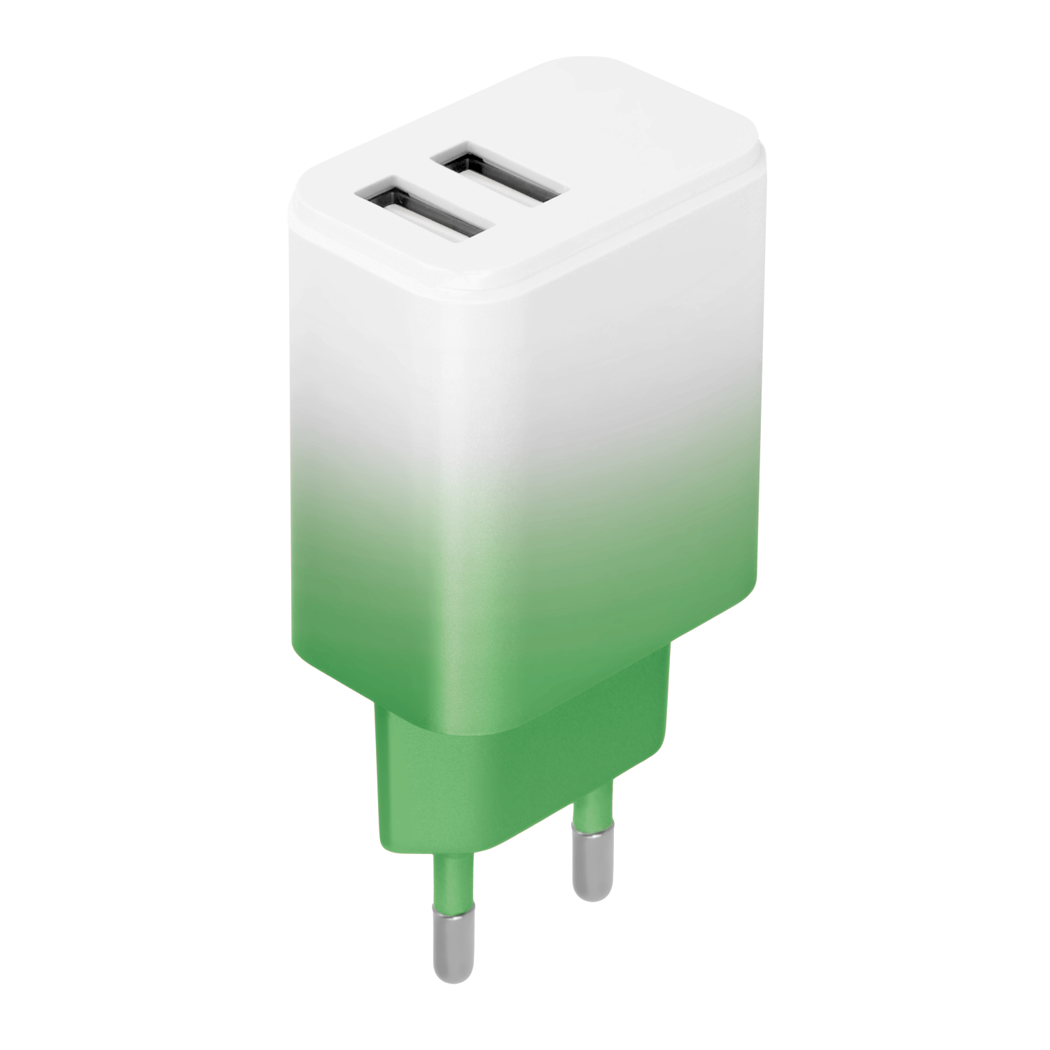 Setty lādētājs 2x USB 18W LSIG-AA-20 piparmētru-balts gradients