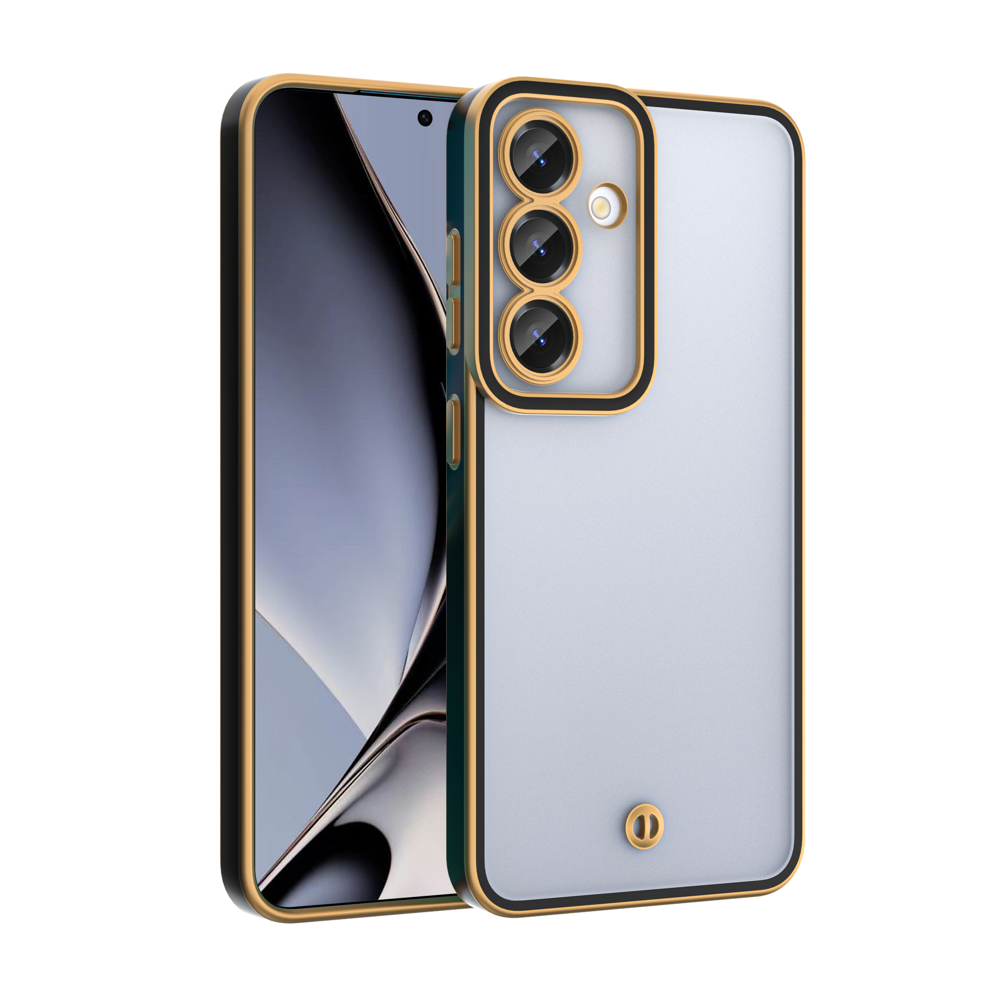 Silky Gold viedtālruņa apvalks Oppo Reno 13F 5G (Global) / 13FS 5G melns