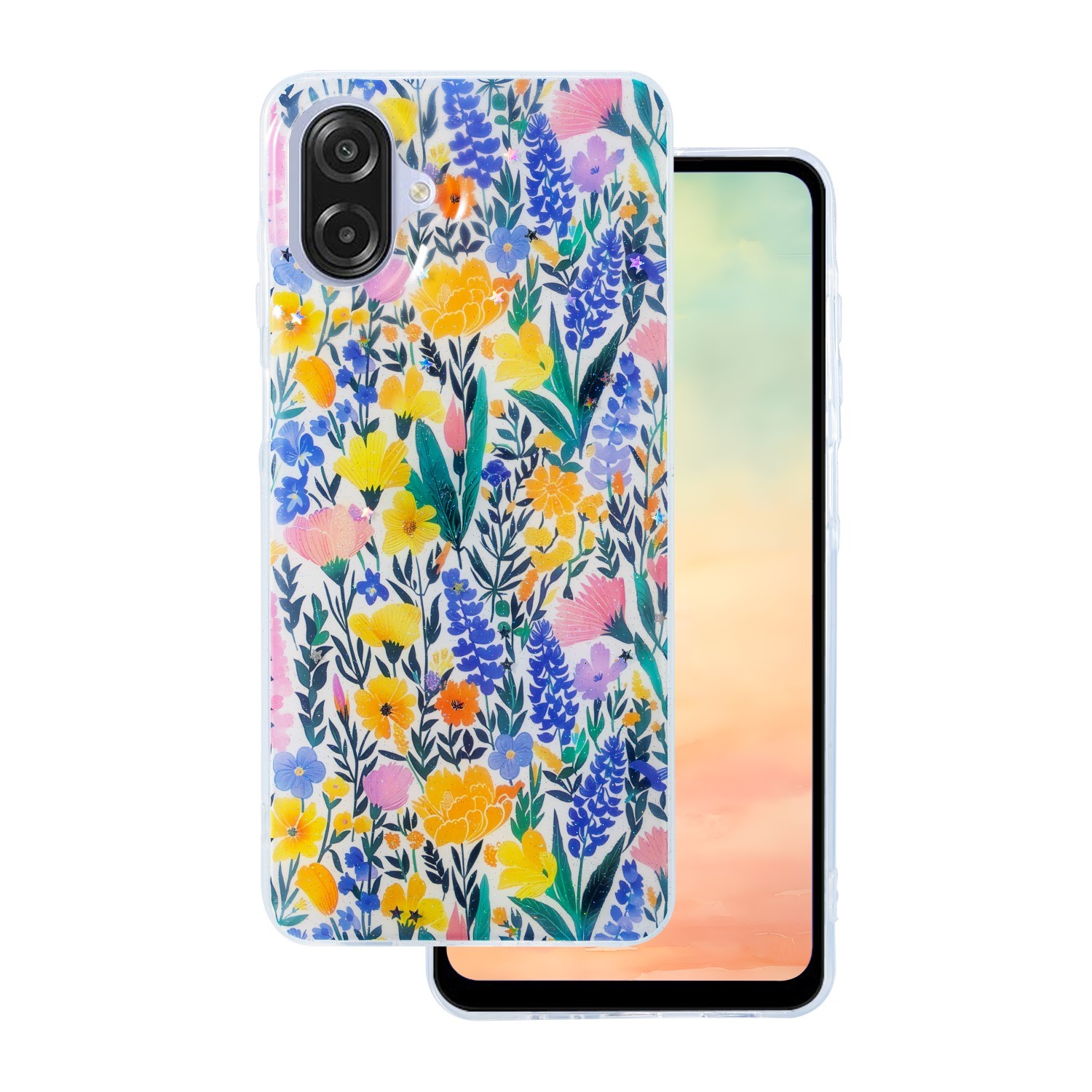Glow Glam viedtālruņa apvalks Samsung Galaxy A07 4G brūns