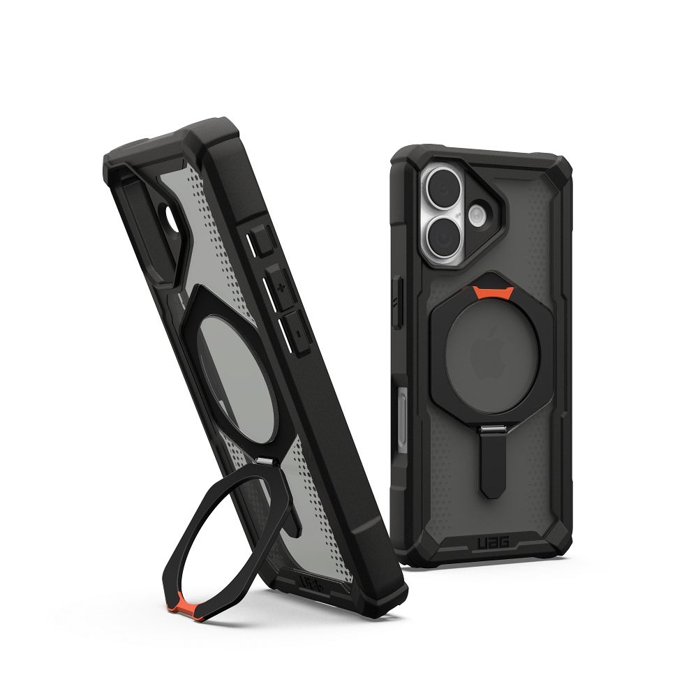 UAG Urban Armor Gear viedtālruņa apvalks PLASMA XTE saderīgs ar MagSafe iPhone 17 melns / oranžs