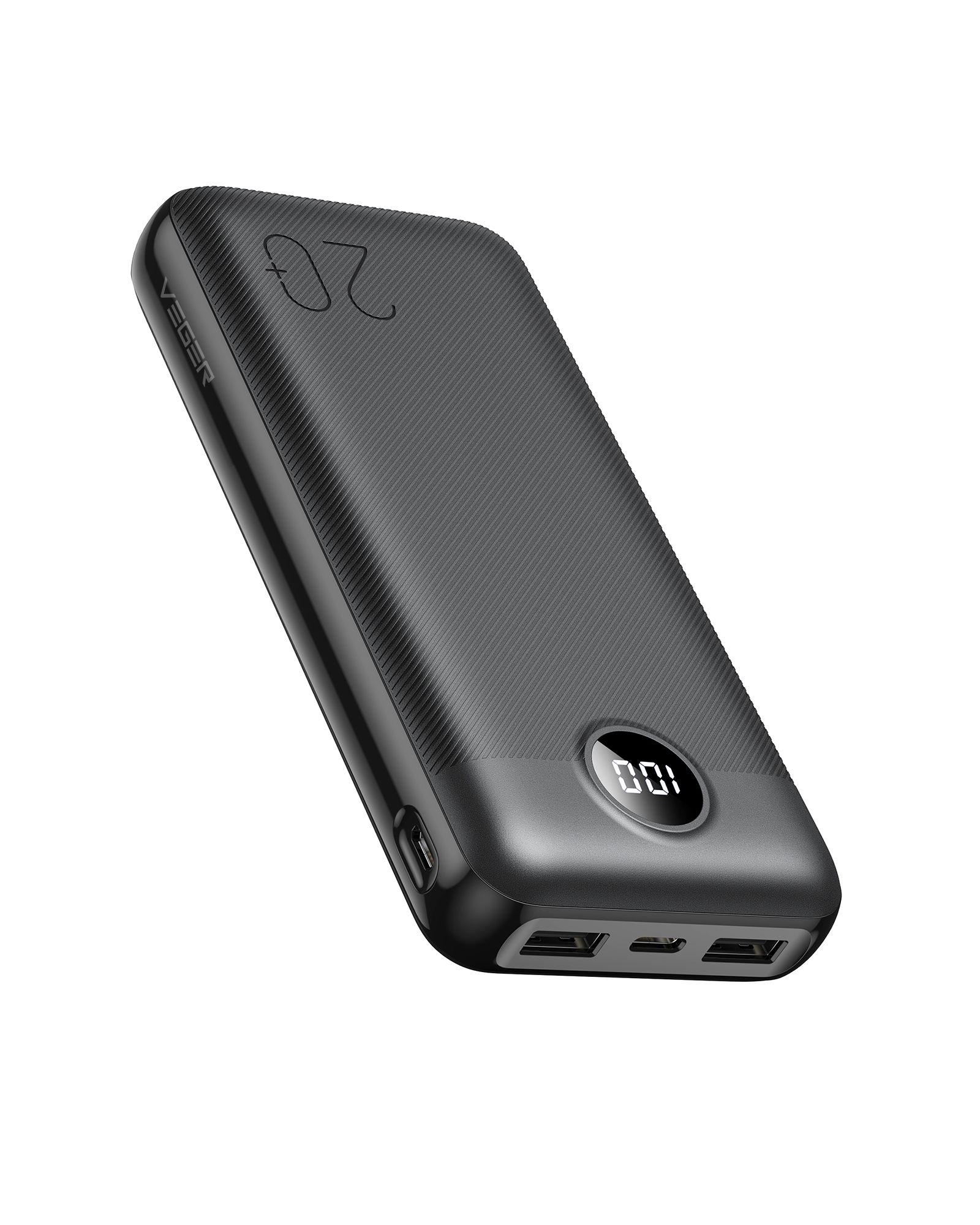 Portatīvais lādētājs VEGER 20000 mAh PD QC3.0 2A 20W L20S (VP2039PD / W2039PD) melns