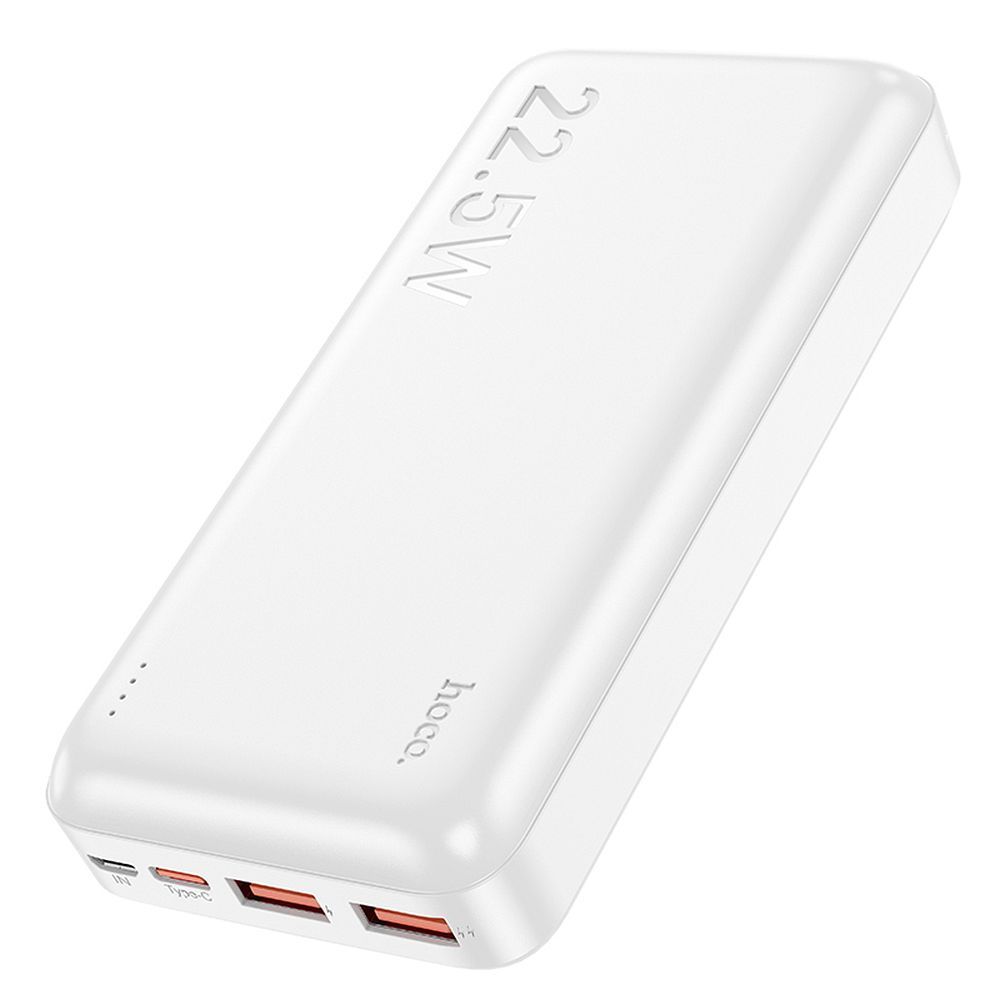 Portatīvais lādētājs (m) Hoco 20000 mAh QC PD 3A 22,5W J101A balts