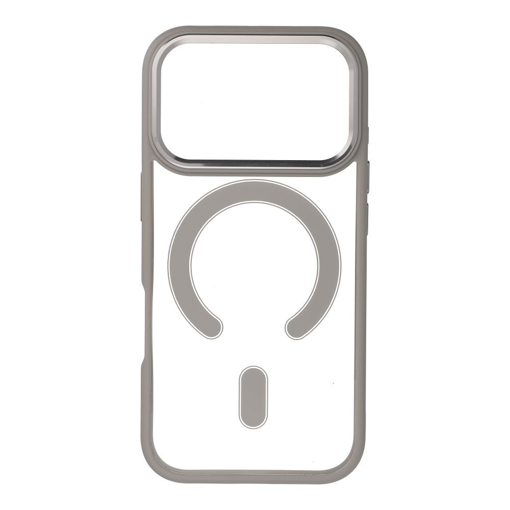 COLOR EDGE MAG COVER magnētiskais viedtālruņa apvalks, savietojams ar MagSafe, paredzēts IPHONE 17 Pro, titāna pelēks