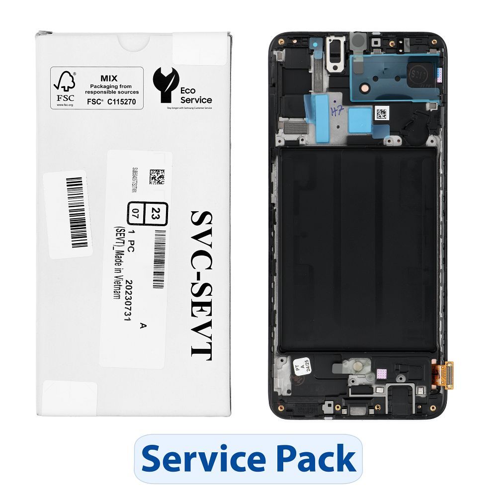 ServicePack LCD ekrāns SAMSUNG A70 A705F GH82-19747A
