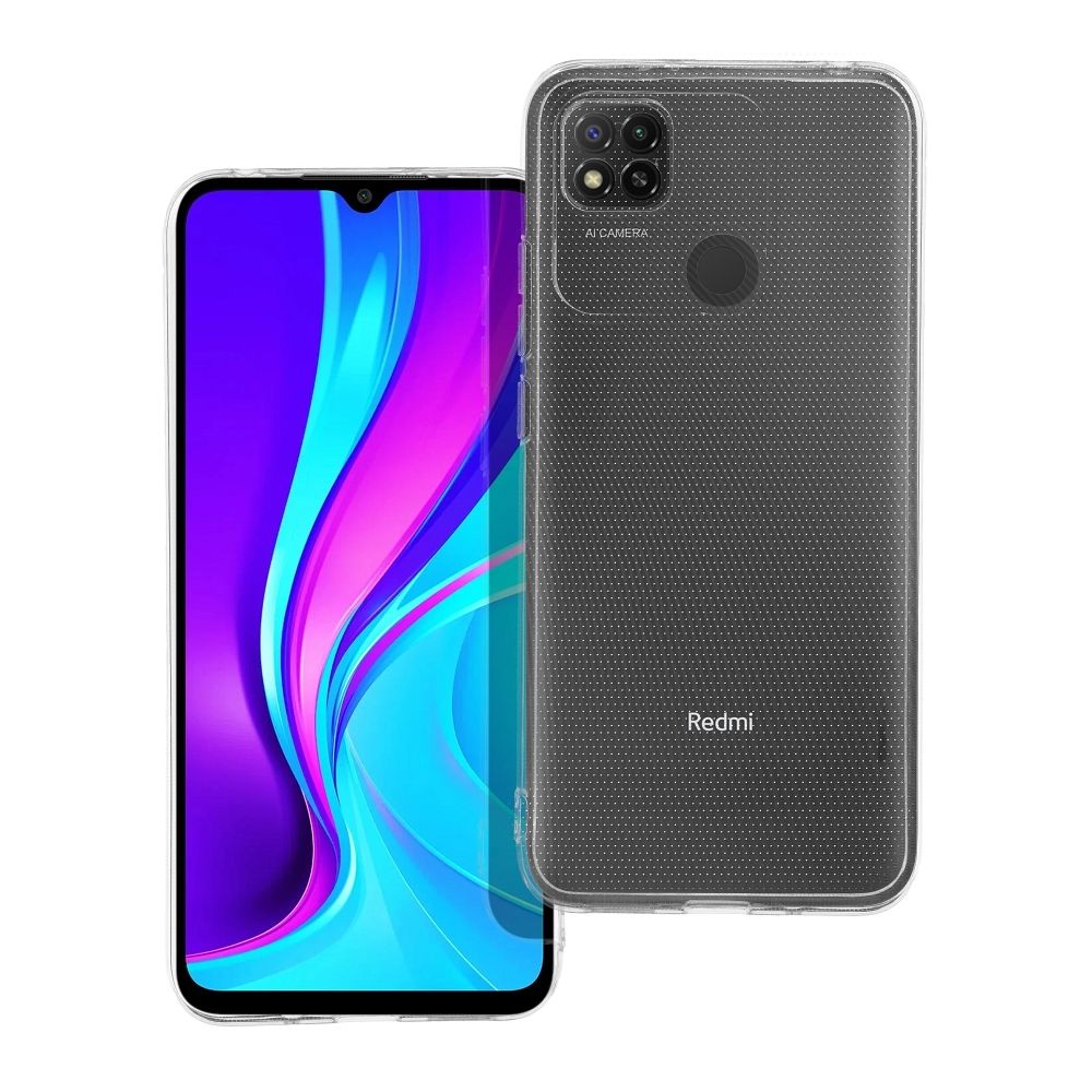 Viedtālruņa apvalks 2 mm XIAOMI Redmi 9C (kameras aizsardzība) - caurspīdīgs