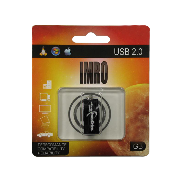 Imro zibatmiņa 8GB USB 2.0 Edge melns