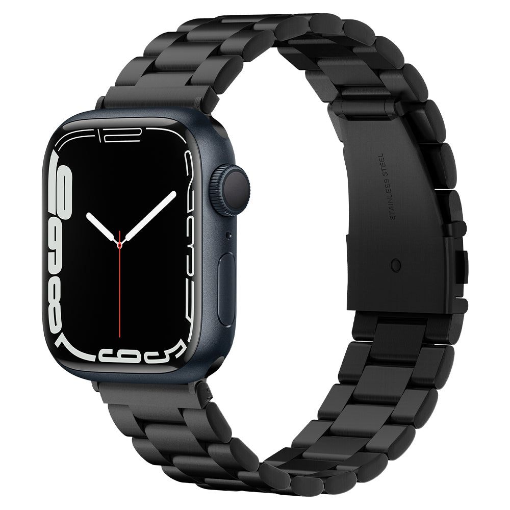 Spigen Modern Fit siksniņa Apple Watch 4 / 5 / 6 / 7 / 8 / SE / Ultra (42/44/45/49 mm) – melna