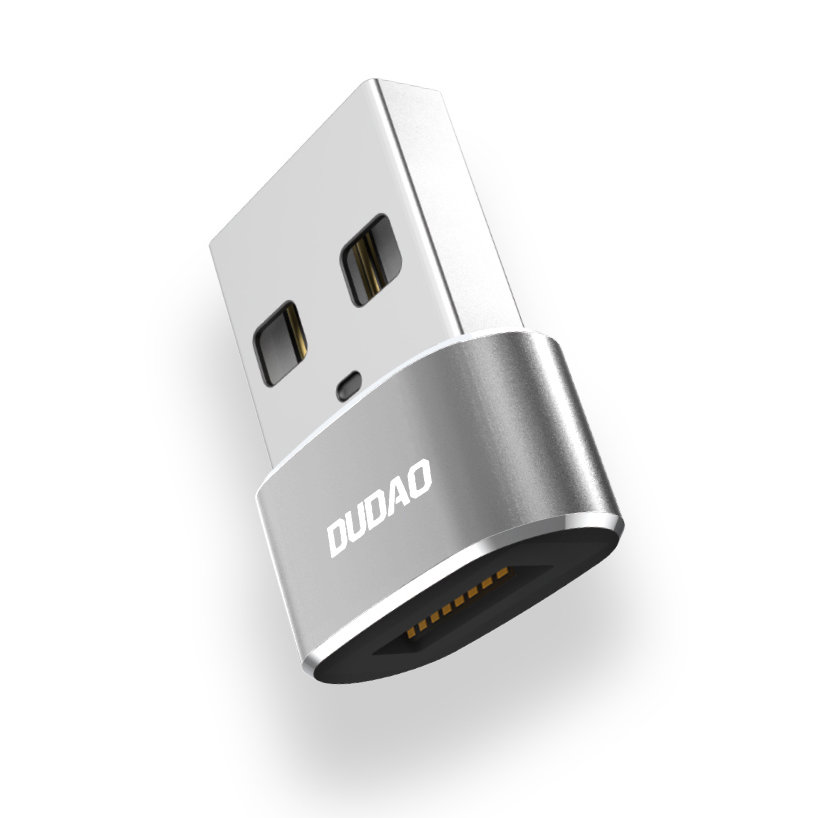 Dudao adapteris no USB Type-C uz USB melns (L16AC black)