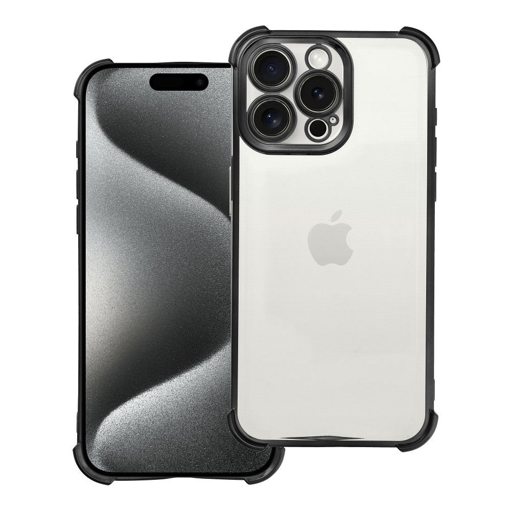 Viedtālruņa apvalks ANTISHOCK ELECTRO IPHONE 15 Pro Max Pro melns