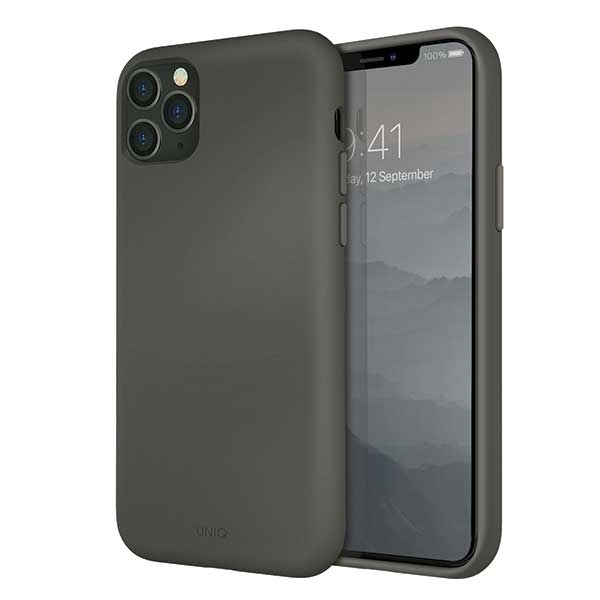 Uniq Lino Hue viedtālruņa apvalks iPhone 11 Pro Max - pelēks