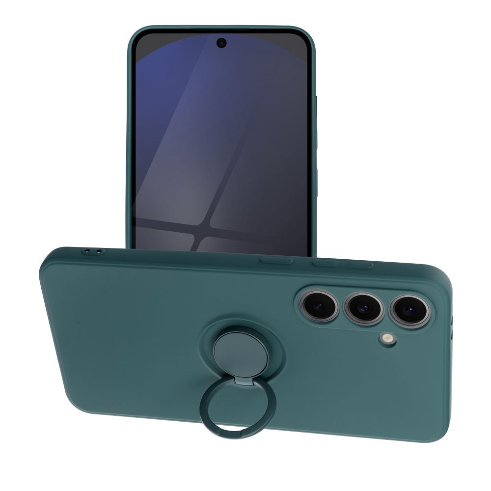 Viedtālruņa apvalks ar silikona gredzenu SAMSUNG S24 FE - zaļš