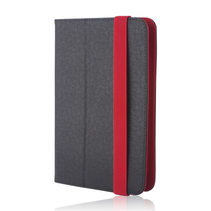 Universālais apvalks ORBI planšetdatoram 9-11''(L27 x W20 cm) melna-sarkana