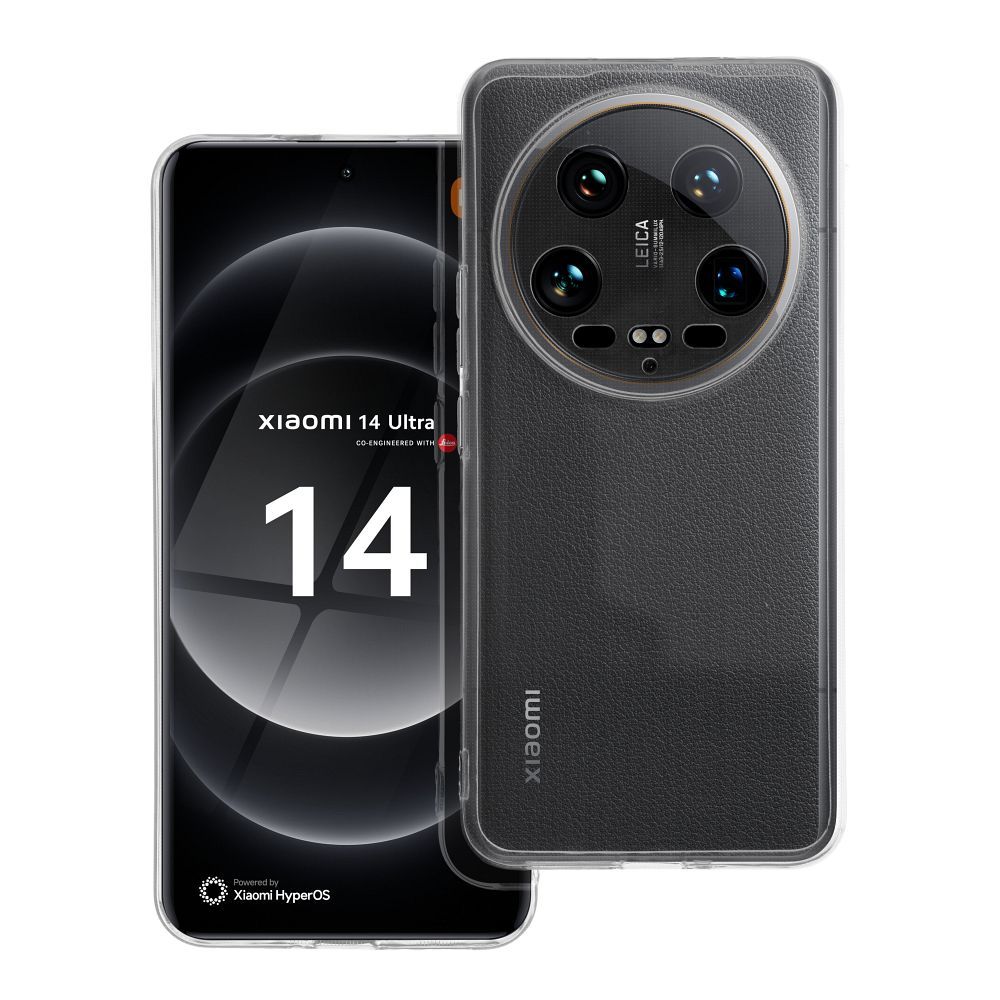 Viedtālruņa apvalks 2 mm XIAOMI 14 ULTRA (kameras aizsardzība) caurspīdīgs