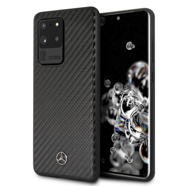 Mercedes Dinamiskais viedtālruņa apvalks Samsung Galaxy S20 Ultra - melns