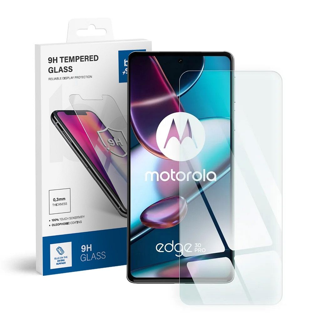 Aizsargstikls (m) - zils Motorola Edge 30 Pro