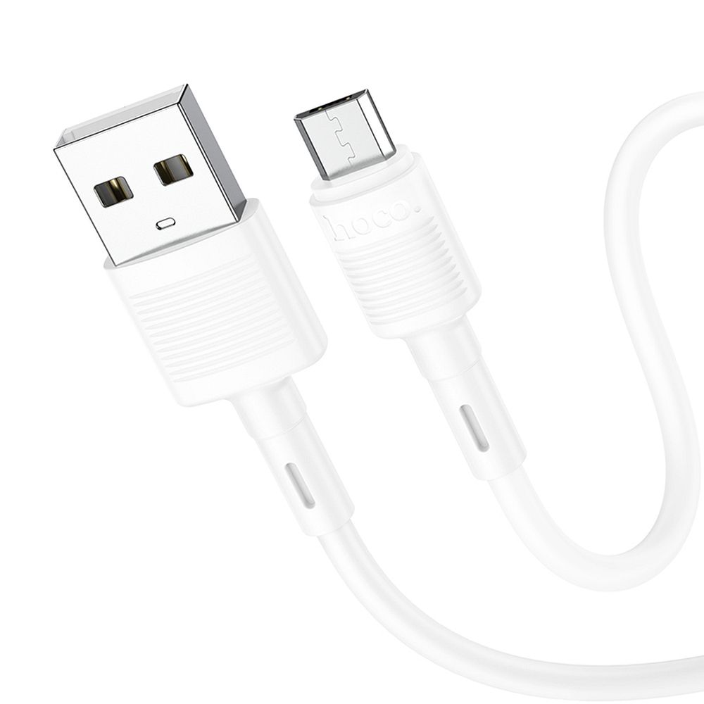 Kabelis USB-A uz Micro USB Hoco 2,4A 1 m X83 balts