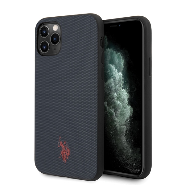 US Polo Assn. Polo Type Collection iPhone 11 Pro Max viedtālruņa apvalks - tumši zils