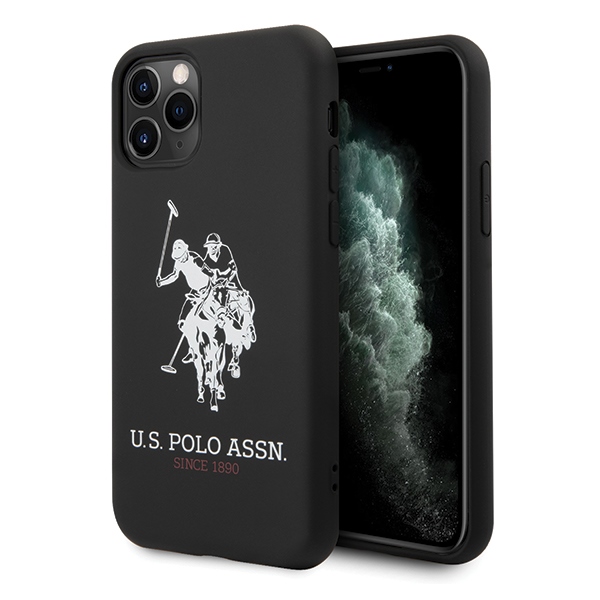 US Polo USHCN65SLHRBK iPhone 11 Pro Max melns Silicone Collection