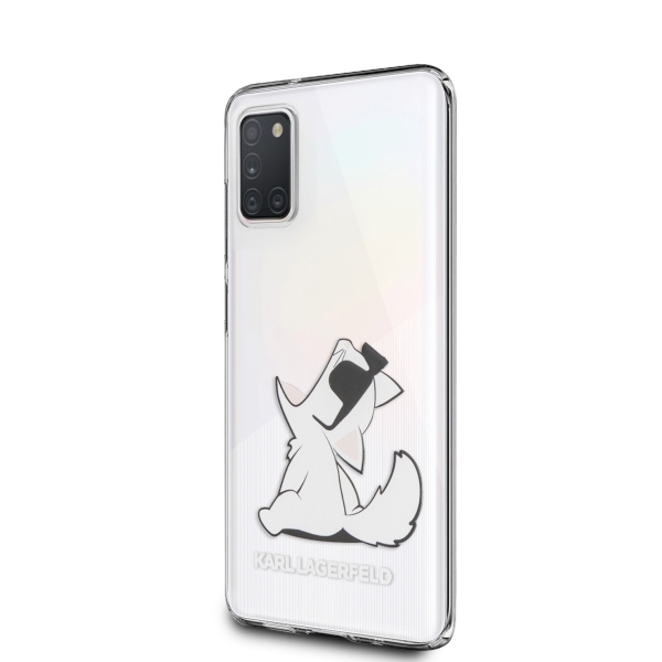 Karl Lagerfeld Choupette Fun apvalks Samsung Galaxy A31 - Caurspīdīgs