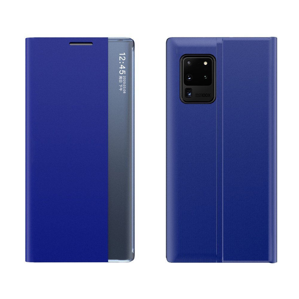 Jauns miega apvalks grāmatas tipa apvalks ar statīva funkciju Samsung Galaxy A72 4G zils