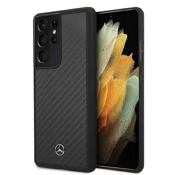 Mercedes Dynamic Line apvalks Samsung Galaxy S21 Ultra - Melns