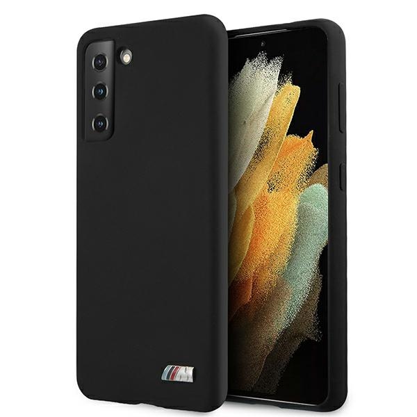 BMW Silikona M Kolekcijas viedtālruņa apvalks Samsung Galaxy S21+ - melns