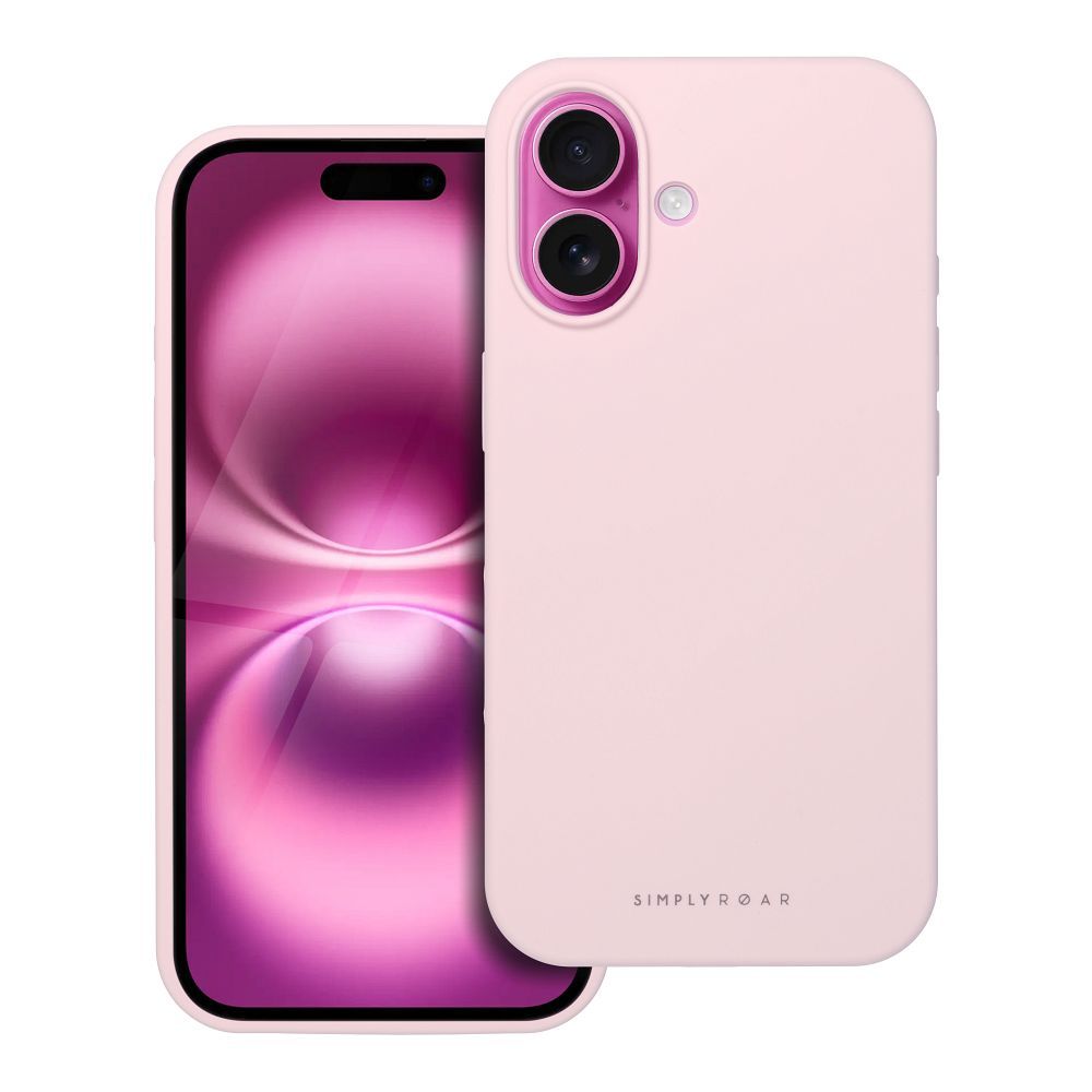 ROAR viedtālruņa apvalks CLOUD SKIN IPHONE 16 gaiši rozā