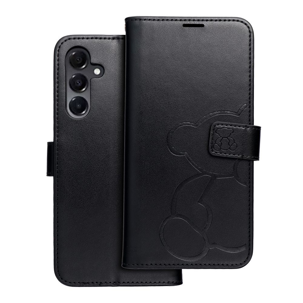 MEZZO grāmatas apvalks SAMSUNG A16 5G lācītis melns