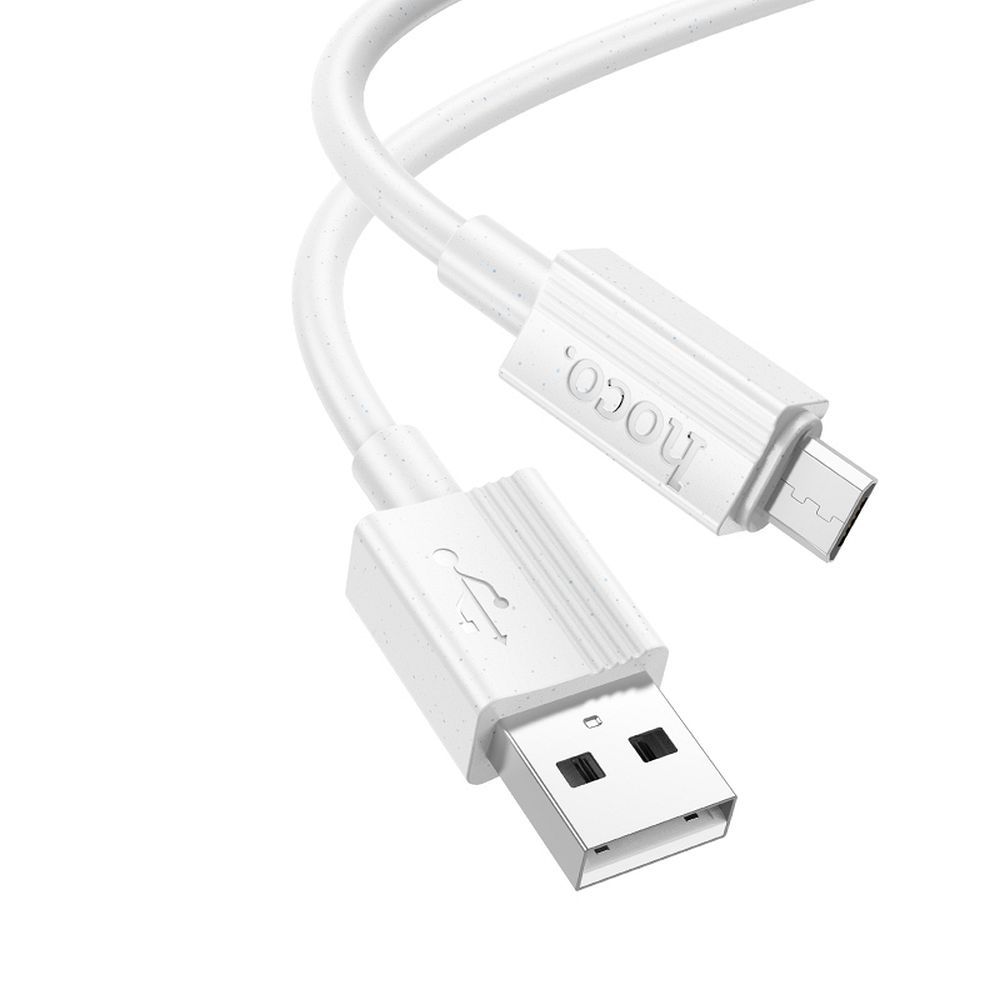 Kabelis USB-A uz Micro USB Hoco 2,4A 1 m X107 balts