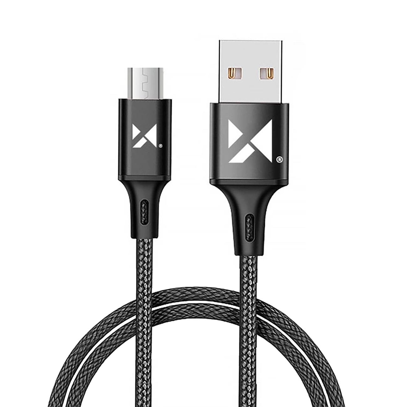 Wozinsky kabelis USB - microUSB 2,4A 1m melns (WUC-M1B)