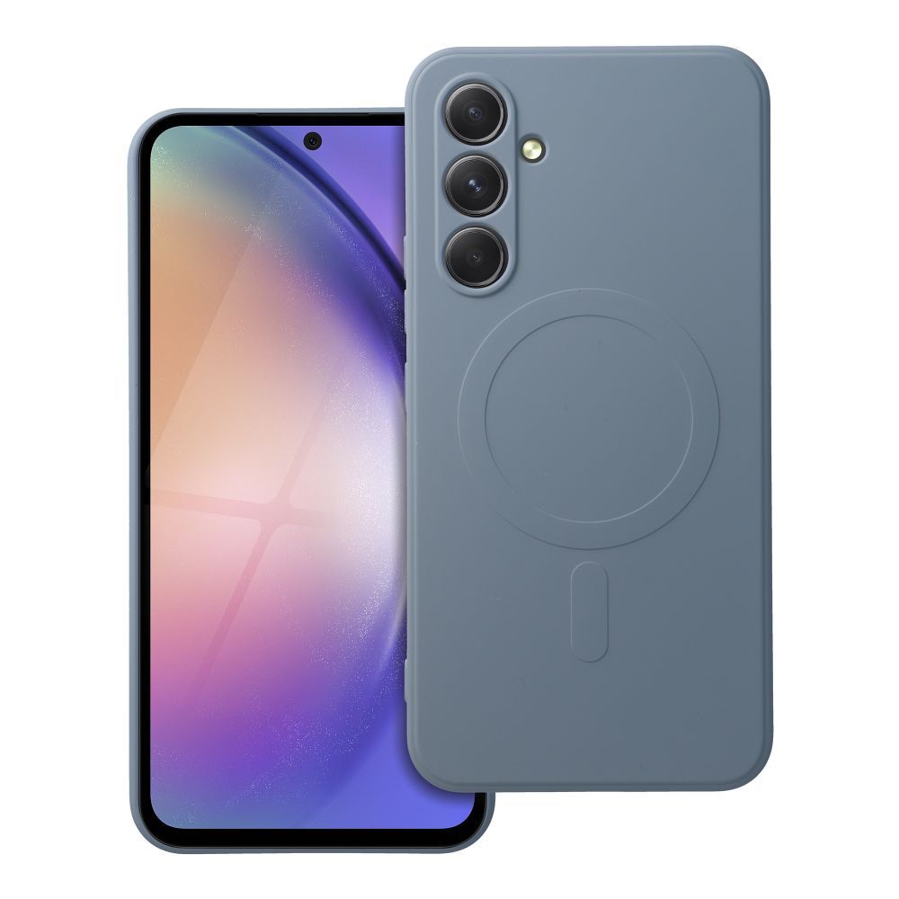 SILICONE MAG COVER viedtālruņa apvalks saderīgs ar Magnētisko SAMSUNG A54 gaiši zila